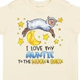 thumbnail image 4 of Inktastic I Love My Auntie to the Moon and Back Cute Sheep Boys or Girls Toddler T-Shirt, 4 of 5