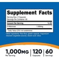 thumbnail image 5 of D-manosa Vitamina 1000 Mg Por Porción, 120 Cápsulas, 5 of 5