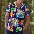 thumbnail image 6 of Retro 80s Bowling Hawaiian Shirt For Men Vintage Color Art Bowling Mens Hawaiian Shirts Short Sleeve Button Down Shirt Men, 6 of 7