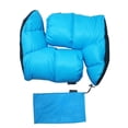 thumbnail image 1 of Botines de plumón, calcetines cálidos, botines de plumón, calzado suave a prueba de viento, calcetines de plumón portátiles, zapatillas de pie para el Azul, 1 of 8