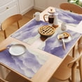 thumbnail image 5 of Mountain Peak Placemats Set of 6 Purple Beige Mist Zen Modern Nature Fantasy Place Mats Indoor Wipeable Table Mats Washable Dining Table Placemats for Kitchen Holiday Party Home Decor 13x19 Inch, 5 of 9