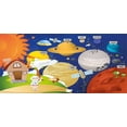 thumbnail image 4 of Science Piggy Bank, Cartoon Style Planet System and Astronaut in Outer Space Galactic Adventure, Ceramic Coin Bank Money Box for Cash Saving, 3.6" X 3.2", Multicolor, by Ambesonne, 4 of 4