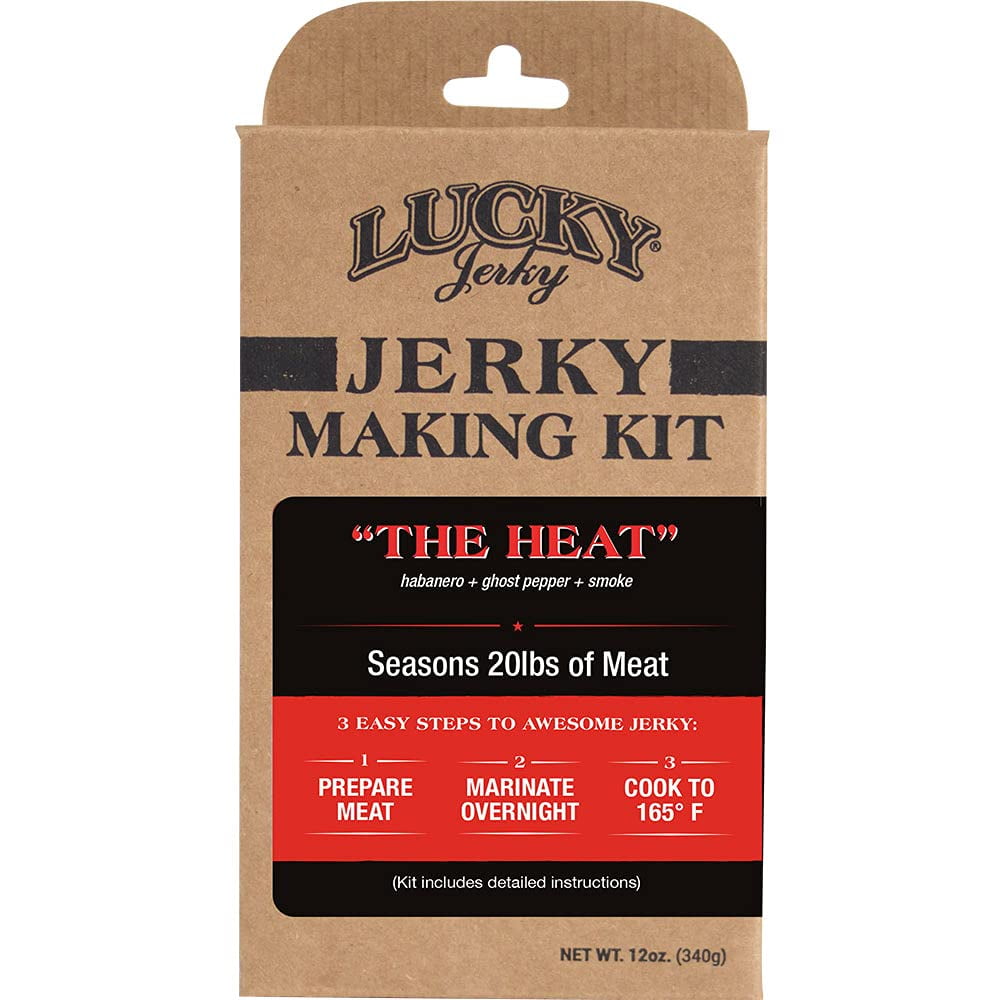 Lucky Jerky DIY The Heat Jerky Making Kit 12 Oz Box Kit for 20 lbs of Meat 7032