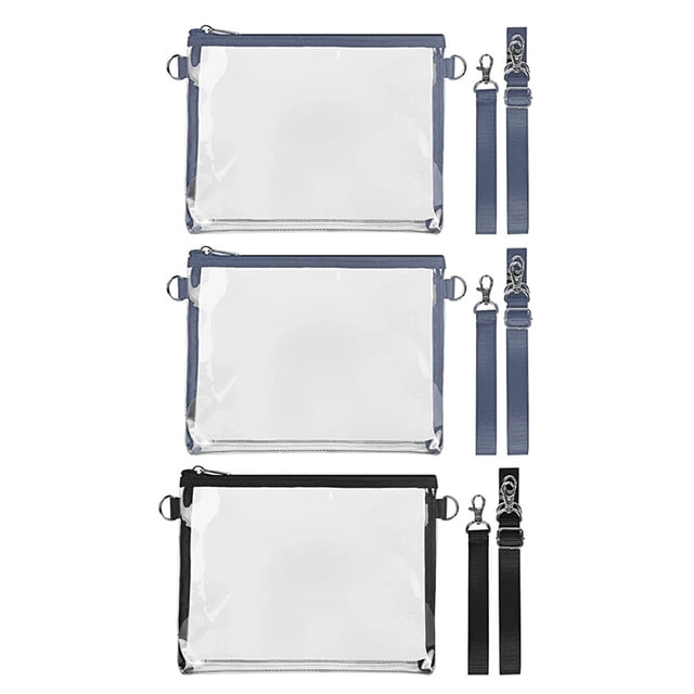 Bolso bandolera transparente Bolso de mano transparente aprobado por el estadio para el trabajo Concierto Deportes