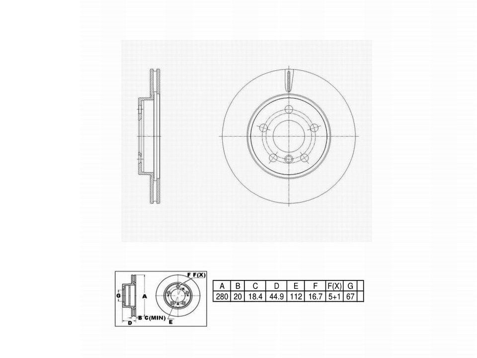 Winstop Brake Rotor, Front WS253020, BMW i3 2021-2014