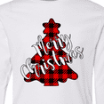 thumbnail image 4 of Inktastic Red Buffalo Plaid Christmas Tree Long Sleeve Youth T-Shirt, 4 of 5