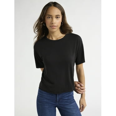 Sofia by Sofia Vergara Women's and Women's Plus Size Sofia Tee with Short Sleeves, Sizes XS-4X
