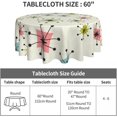 thumbnail image 2 of Retro Mid Century Tablecloth Round Table Cover Washable for Home Kitchen Dining Party 60 X 60 Inches, 2 of 5