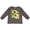 Charcoal Grey, variant on Second Birthday with Cute Puppy and Stars Boys or Girls Long Sleeve Toddler T-Shirt