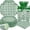 Green, variant on 175 Pcs Blue Gingham Plates and Napkins Party Supplies - Blue and White Checkered Plates Sets Serve 25 Guests - Scalloped Gingham Paper Plate for Birthday Dinner Wedding Baby Shower Party Decorations