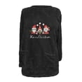 thumbnail image 4 of Viikei Christmas Sweaters for Women Plus Size Women's Round- Neck and Winter Loose Print Pocket Warm Long Sleeve Blouse Tops, 4 of 4