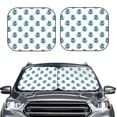thumbnail image 6 of Lsque Turtle 2 PCS Windshield Sun Shade | CarFoldable Window Covers | Car Accessories Reflect UV for Universal Cars SUV Truck | Large, 6 of 7