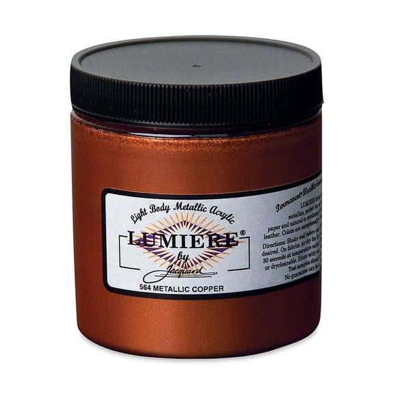 Jacquard Lumiere Acrylic - Metallic Copper, 8 oz Jar