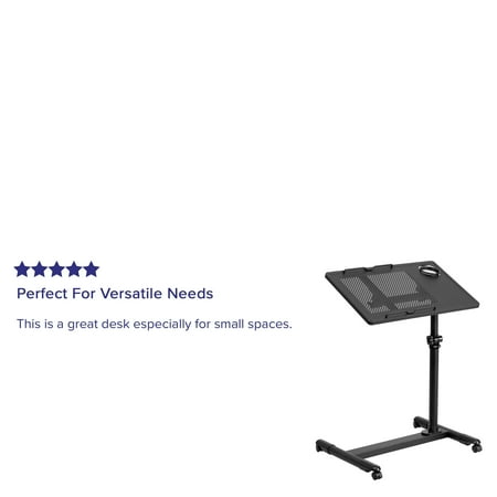 Flash Furniture - Macon Rectangle Contemporary Laminate  Laptop Desk - Black
