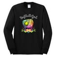 thumbnail image 2 of Wild Bobby, Colorful Softball Girl, Sports, Men Long Sleeve Shirt, Black, Small, 2 of 5