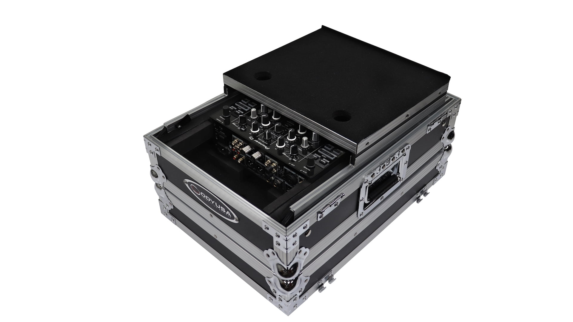EXTRA DEEP, LOW PROFILE GLIDE STYLE, UNIVERSAL CASE FOR 10" FORMAT DJ MIXERS