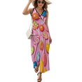 thumbnail image 2 of Candy Pattern Rainbow Lollipop Sleeveless Dress Summer Women Clothes Dress for Pregnant Women Dresses, 2 of 9