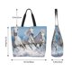 thumbnail image 5 of Disketp Horses Running Through The Water Bolsa Tote Estampada para Mujer, Bolso de Hombro y de Mano para Compras y Viajes, 5 of 8