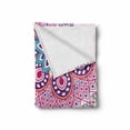 thumbnail image 2 of Mandala Soft Flannel Fleece Throw Blanket, Ornamental Boho Style Print, Cozy Plush for Indoor and Outdoor Use, 60" x 80", Pale Pink Purple, by Ambesonne, 2 of 6