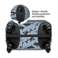 thumbnail image 6 of Uemuo Dolphins Printed Washable Luggage Cover - Fashion Suitcase Protector Fits 18-32 Inch Luggage -Large, 6 of 9