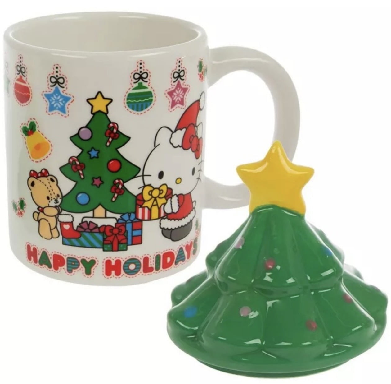 Sanrio Hello Kitty Christmas Tree Topper Mug