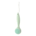 thumbnail image 5 of Unique Bargains 1 Pc Soft Silicone Facial Cleansing Brush with Long Handle Green 5.91"x1.77", 5 of 6