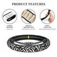 thumbnail image 4 of Vsdgher Leopard And Zebra 2 Pattern Elastic Car Steering Wheel Cover,Car Wheel Cover Protector Car Accessory for Steering Wheel with a Diameter of 14.5"-15", 4 of 6