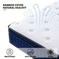 thumbnail image 4 of 12 Inch Queen Full King Hybrid Mattress, Ventilated Memory Foam & Independent Springs, Flame Retardant, Motion Isolation, Breathable Comfort Mattress for Bedroom, 4 of 6