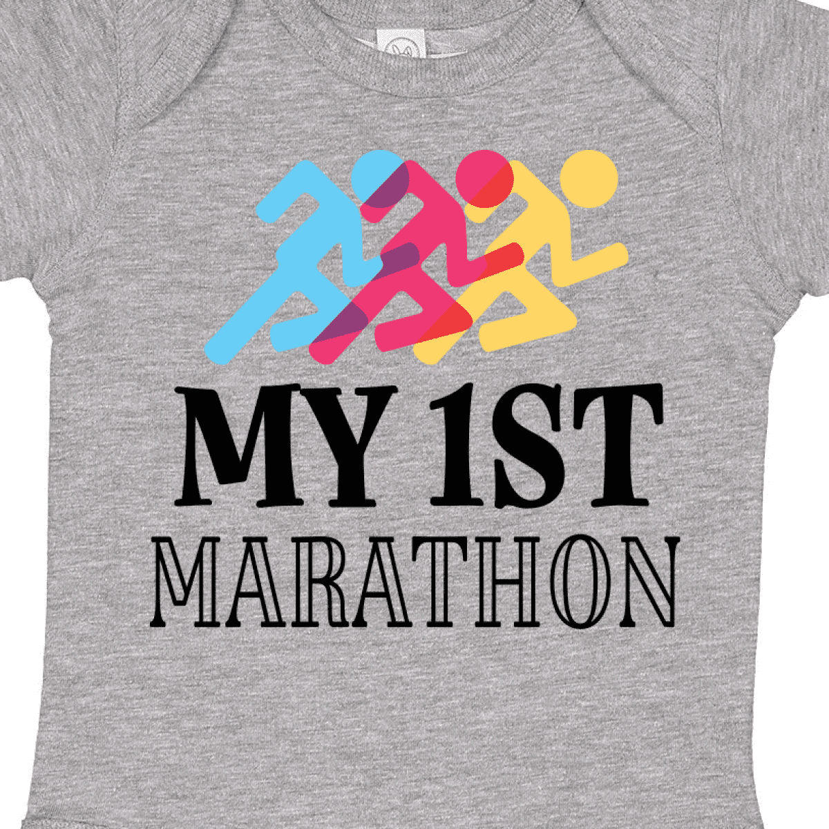 Inktastic My 1st Marathon Race Infant Creeper Fitness Apparel Run Fit One-piece 