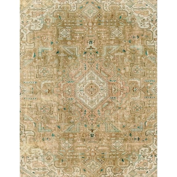 Ahgly Company Indoor Rectangle Abstract Bronze Brown Abstract Area Rugs, 2' x 5'