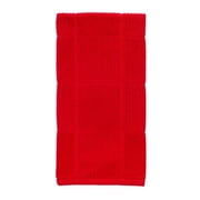 6 Pc, T-Fal Red Cotton Checked Parquet Kitchen Towel 1 Pk
