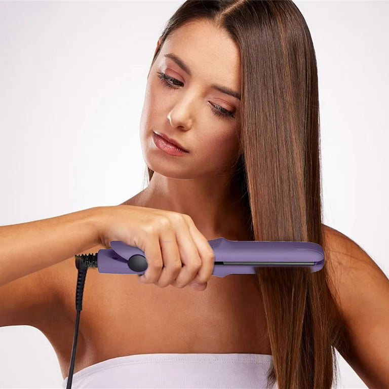 SDJMa Hair Mini Flat Iron Curling Straightener for Short Hair Defining +  Fast Heat, Portable Hair Straightener Mini Flat Iron Professional Salon