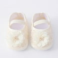 thumbnail image 2 of Shoes For Girls Baby Shoes Soft Sole Toddler Shoes Pearl Dress Flower Princess Shoes Toddler Shoes Boys On Sneakers Beige 0 Months-3 Months, 2 of 6