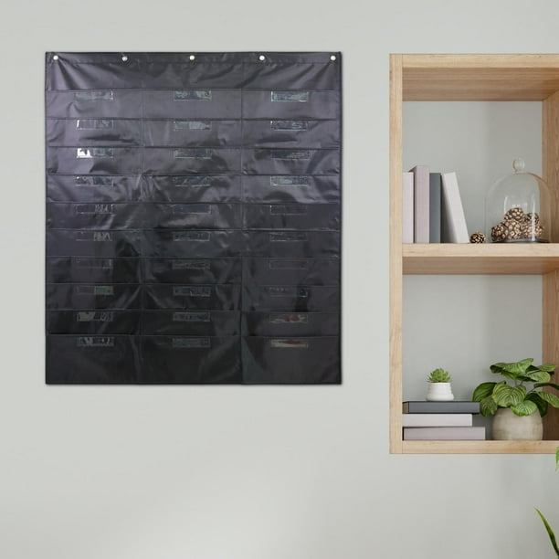 Organizador de archivos de pared, colorido soporte para documentos, organizador de archivos, 30 bolsillos para firmas, para cuadernos de oficina y