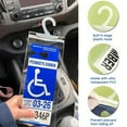 thumbnail image 4 of Handicap poster holder disabled parking permit protection mirror hanging G4B52, 4 of 6