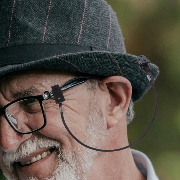 RENACLIPY 2Pcs Eyeglass Lanyard Hat Strap Polyester Brown Windproof for Fishing Travel Secure Fit Back to School