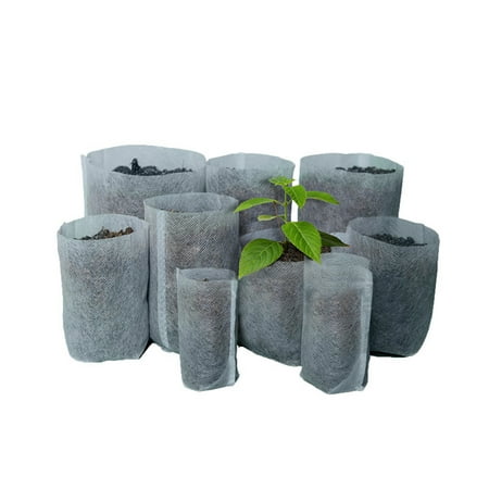 Non Corrosive Planter - 100PCS Degradable Non-woven Nursery Bags Seedling-raising Pots Gardening Supplies