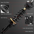 thumbnail image 2 of A-Premium Rear Pair (2) Complete Strut & Coil Spring Assembly Compatible with Toyota Camry 1992 1993 1994 1995 1996 L4 2.2L, Driver and Passenger Side, 2 of 8