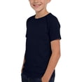 thumbnail image 2 of THDHVS Boys T Shirts,Solid Color Quick Dry Round Neck Short Sleeve T-shirt Breathable Fitness Athletic Wear for Kids,Shirts for Boys Navy 5-6 Years, 2 of 9