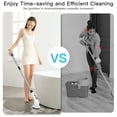 thumbnail image 2 of Electric Spin Scrubber, 2 Speed, Ultra-Low Noise, Stretchable, 9 Cleaning Brush Heads, IPX8, Large Battery, 120 Min Work-time, Bathroom Cleaner for Shower Cleaner, Bathtub, Floor, Glass, Car, Kitchen, 2 of 8