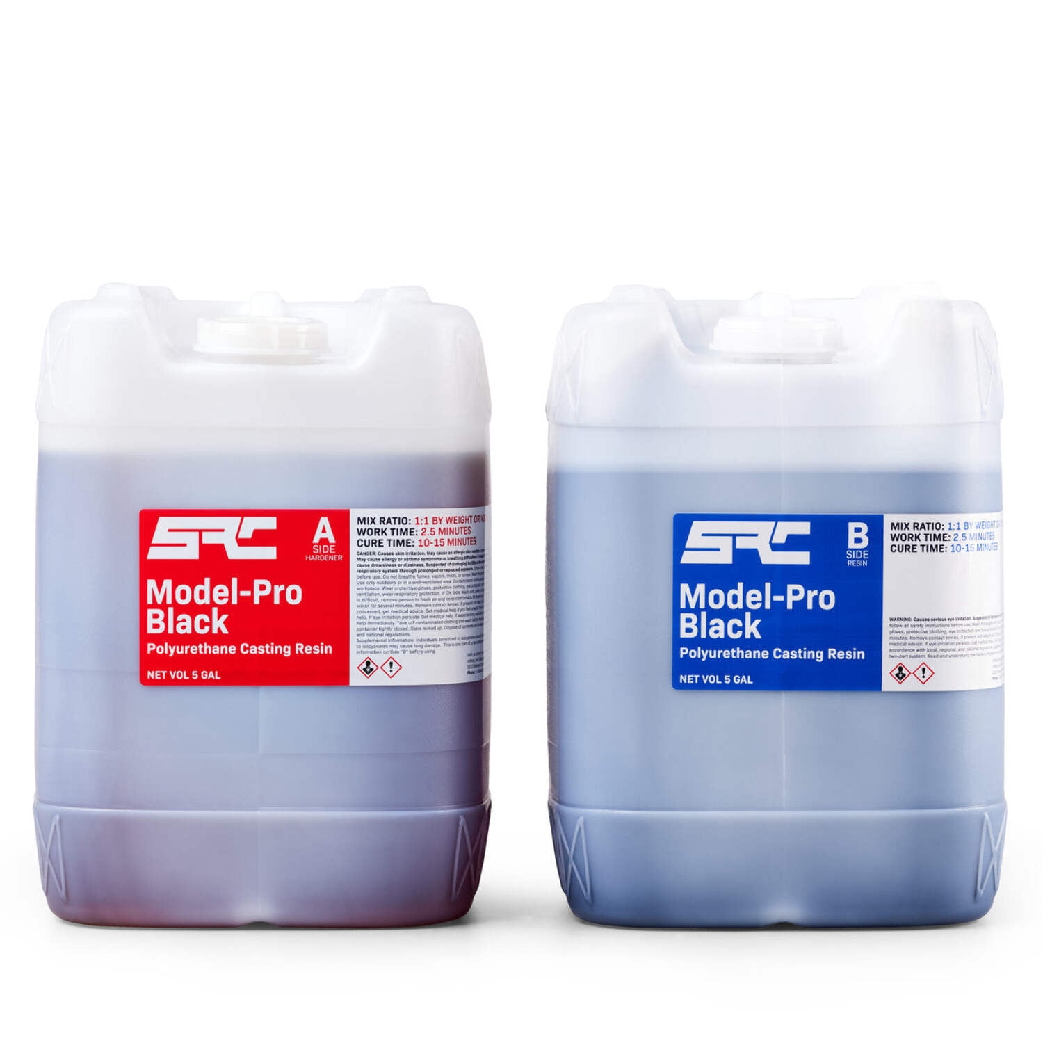 SPRESIN Model-Pro Black, 2-Gal (1 Gal Part A + 1 Gal Part B) Resin Kit, Ideal for RTV Silicone Molds, Polyurethane Casting Resin for Models, Prototypes, Figurines, Jewelry and Proofing Molds