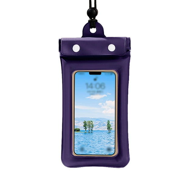 Funda impermeable para teléfono Yuarrent Deportes acuáticos Bolsa seca subacuática Violeta