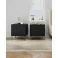 thumbnail image 2 of DUMBO 2.0 Nightstand from Engineered Wood in Black - Set of 2, 2 of 11