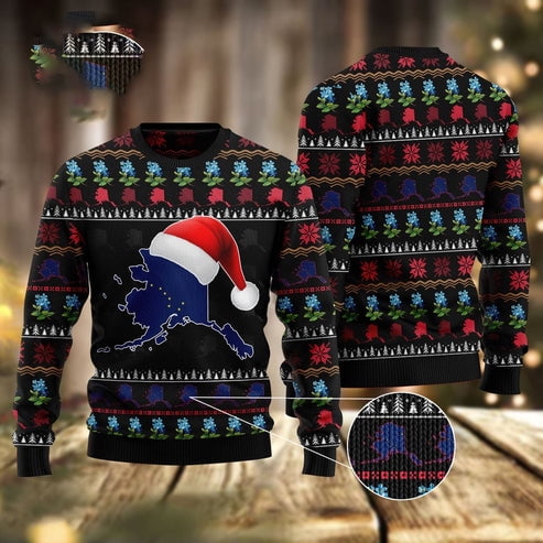 Alaska Christmas 3D Christmas Sweater, Funny Xmas Sweater, Sweater Xmas
