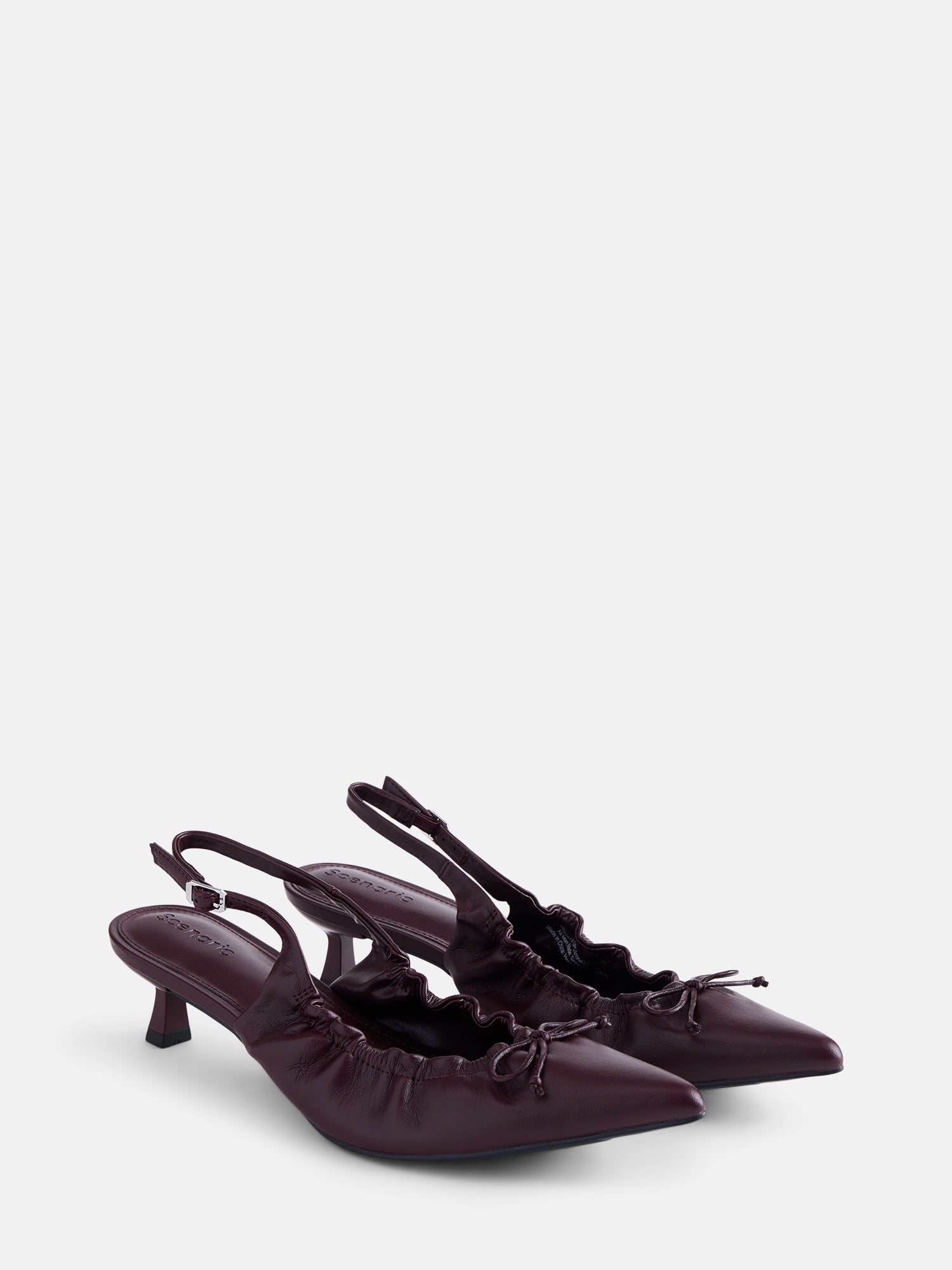 Scenario Women's Scrunch Slingback Heels