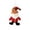 A, variant on Dancing Christmas Fabric Figurines, Santa & Snowman Hanging Tree Dolls for Holiday Scene Decor