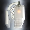 thumbnail image 5 of Urban Ambiance Luxury Modern Bathroom Vanity Light, Large Size: 6"H x 42"W, with Posh Style Elements, Polished Chrome Finish and Sand Blasted Inner Glass, Clear Outer Glass, UQL2407, 5 of 8