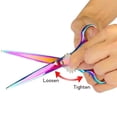 thumbnail image 4 of 7 Inch Professional Dog Pet Hair Grooming Scissors Kit Cutting Thinning Curved Shears Set dog grooming, 4 of 5