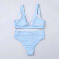 thumbnail image 5 of Babysbule Swimsuits for Women Fashion Women Split Swimsuit Show Waist Printing Bikini, 5 of 7