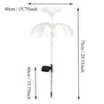 thumbnail image 2 of LED Solar Fiber Optic Tree Light, Color Changing, IP65 Waterproof, Outdoor Waterproof Decorative Landscape Light with Star Topper for Garden, Courtyard, 2-Layer Jellyfish, 2 of 8